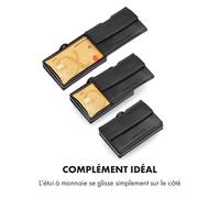 Pochette pour pièces de monnaie avec protection RFID pour les portefeuilles ZNAP Slim 8 et 12 Wallets avec bouton poussoir
