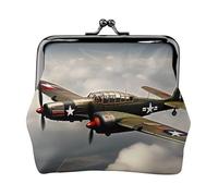 Pochette pour pièces de monnaie de la Seconde Guerre mondiale, avion 2 à l'échelle standard-2_00x, mini portefeuille pour cartes et rouge à lèvres, sac à main compact et souple