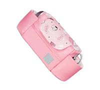 Pochette pour Poussette Grosse Capacité, Organisateur Bébé Rose | Tissu Oxford, Sangles Antidérapantes, Accès Facile en Déplacement, pour Nouvelle Maman, Usage Extérieur