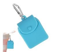 Pochette pour sac à main - Pochette en silicone de qualité alimentaire avec mousqueton | Sac à dos de rangement à suspendre pour clés, pailles en silicone | Pochette à monnaie compacte, organiseur de