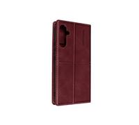 Pochette pour Samsung Galaxy A34 Portefeuille Support Clapet Magnétique Bordeaux