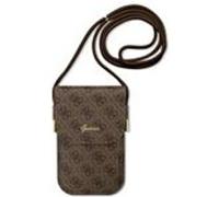 Guess Pochette pour smartphone GUOWBP4SNSW 4G Metal Script Logo Marron