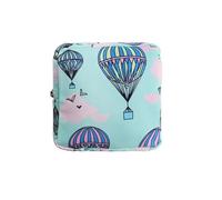 Pochette pour Tampons 2 pièces Femmes Portable Serviette hygiénique Tampon Sac de Rangement Coton Voyage Maquillage littéraire Fermeture éclair Porte-Monnaie Articles Divers Stockage(Color8)