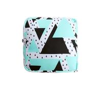 Pochette pour Tampons 2 pièces Femmes Portable Serviette hygiénique Tampon Sac de Rangement Coton Voyage Maquillage littéraire Fermeture éclair Porte-Monnaie Articles Divers Stockage(Color9)