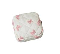 Pochette pour Tampons 2 pièces Sac de Rangement Serviettes hygiéniques imprimé Coeur Pochette d'époque féminine Organisateur Tampon Portable Mini Maquillage Rouge à lèvres(Color4)