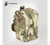 Pochette pour télémètre VOTAGOO avec rembourrage de protection et boucle à dégagement rapide, compatible Molle pour packs binoculaires, chasse tactique Brown