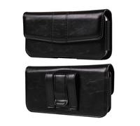 Pochette pour Telephone avec Ceinture Clip Homme, Horizontale Sacoche de Ceinture en Cuir, Universel Sac Taille Telephone Portable Homme Housse de Transport Sport Voyage Etui avec Passant de Ceinture