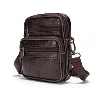 Pochette pour Téléphone Portable Ceinture Cuir, Sacoche Bandouliere Homme Imperméable, Universel Étui de Ceinture de Randonnée Poche Voyage Holster Sac de Messager Sac Porte épaule Housse de Transport