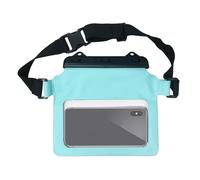 Pochette pour téléphone portable, sac banane pratique pour les vacances, la plage, le camping et la natation, Couleur verte.