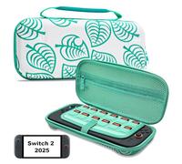 Pochette Protection pour Nintendo Switch 2 2025, Grande Capacité Protection Switch 2 Coque Voyage Portable pour Console et Accessoires Joli Sacoche de Rangement Étui Rigide Accessoire Switch2 (Vert)