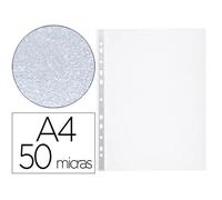 Q-Connect 25716 Pochette Polypropylène Eco Perforée Antistatique A4 6/100e Lot de 10 210x297mm Assorties