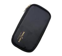 Pochette Rangement Manucure Noire, Étui Pinceaux Waterproof, Tissu | Rangement Compartimenté, Nettoyage Facile, pour Salon et Voyage, Outils Classés, Format 1 Pièce