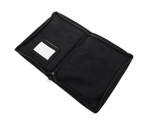 Pochette Rangement Portable Noir Oxford Cloth Merci Enseignants | Poche Zippée Compacte, Protège Papiers des Éclaboussures, pour École, Examen, Passeport et Accessoires