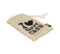 Pochette rechargeable D&D Home I love happy Cats Noir 12x8x1 cm