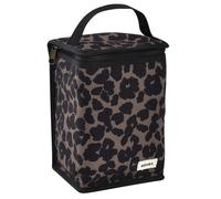 Béaba Pochette repas isotherme bébé – grande capacité, pliable, tissu imperméable – Léopard