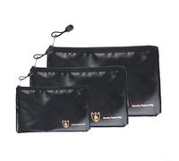 Pochette résistante au feu pour le stockage de documents importants et contrats avec extérieur résistant à l'eau et intérieur ignifuge (29 x 20 cm)