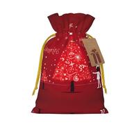 Pochette réutilisable avec cordon de serrage pour décoration de Noël, parfaite pour les anniversaires, les anniversaires de mariage et les fêtes