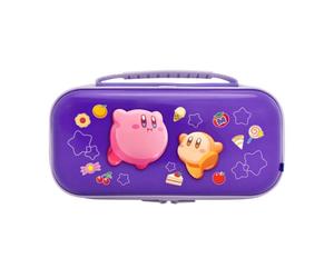 Pochette rigide de protection - HORI - Nintendo Switch 2 - Rangement accessoires et jeux - Motif Kirby et Waddle Dee - Violet