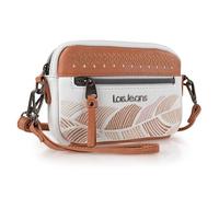 Lois - Sac à Main Femme Bandoulière Pochette Vintage en Cuir Synthétique Réglable, Blanc