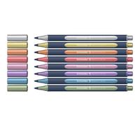 Pochette schneider roller metallique paint it 050 trait 0,4 mm pointe ultra smooth 8 coloris assorti