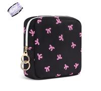 Pochette Serviette Hygiénique Sac Rangement pour Serviettes Hygiéniques Protège Slip Culotte Menstruelle Adolescent Trousse de Tampons pour Kit Premieres Regles Jeune Fille Cadeau(Papillon-Rosa