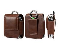 Pochette Smartphone Ceinture Cuir Compatible avec Samsung Galaxy Z Flip 7/6/5/4/3/2/5G, Homme Étui de Ceinture avec Clip Téléphone Portefeuille Sac de Ceinture Téléphone Portable Housse de Transport