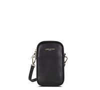 Lancaster Paris – Pochette smartphone Dune – Cuir de vachette grainé – Noir
