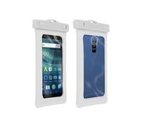 Pochette Smartphone Housse Waterproof Protection IP68 100% Tactile - Blanc