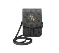 Pochette Smartphone Imprimé avec Bandoulière Porte-cartes Logo 4G gris