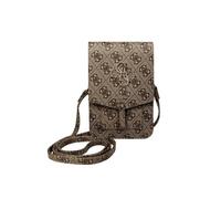 Guess Sacoche de téléphone bandoulière GUTB10NTMLLB – Pochette smartphone, lanière logo 4G – Brun