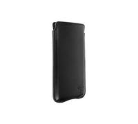 Pochette Smartphone jusqu'à 5.9'' Cuir Italien Intérieur Soft touch Slim Noir