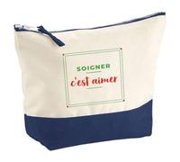 Pochette Soigner Cest Aimer - Pouch - Idée Pochette Rangement Cadeau Anniversaire Fête Original Famille Travail Départ Collègue Retraite Noël. - Vert&Rouge - 3
