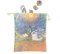 Pochette souple pour tarot - Sac à cordon de serrage pour cartes de tarot, bijoux, cartes de tarot, sac de rangement pour runes, rangement de dés