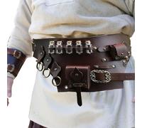 Pochette Steampunk - Ceinture de bouteille confortable et de potion | Ceinture Renaissance vintage avec taille réglable, ceinture médiévale de style pour les pirates acrobatiques
