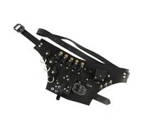 Pochette Steampunk - Ceinture LARP avec porte-bouteille de potion | Sac banane réglable Renaissance Steampunk en cuir synthétique, équipement médiéval de costumade pour pirates, Vikings, festivals