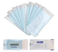 Pochette Sterilisation Manucure, 100 pièces Sachet Sterilisation Manucure, Sachet Sterilisation, Pochettes de Stérilisation, pour Les Cabinets Dentaires, pour Petits Outils