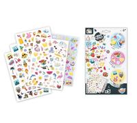 Pochette Stickers Summer - 200+ Autocollants Été & Vacances - 5 Planches A5 Dont Stickers Dorés et Fluffy - Dès 6 Ans - BUKI France - FK018