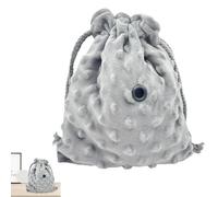 Pochette Sugar Glider - Sac de Transport réglable pour Petits Animaux | Pochette de Couchage avec Cordon de Serrage pour Hamsters, Souris, écureuils et Planeurs de Sucre,7,48x6,3 Pouces, Gris