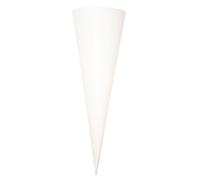 Rayher 7134300 cornet surprise non manufacturé, p. rentrée scolaire, 35cm, blanc