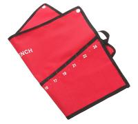 Pochette Suspendue à Outils en Tissu Rouge 14 Fentes | Format Compact, Se Range à Plat, Aide à Limiter la Rouille, Organisateur pour Clés et Accessoires
