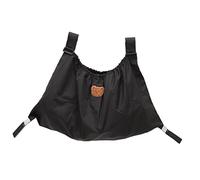 Pochette Suspendue pour Poussette, Rangement pour Biberon Poupon, Noir | Polyester, Usage pour Poussette, Format Transportable, Organiseur Suspendu, pour Couches et Accessoires Bébé