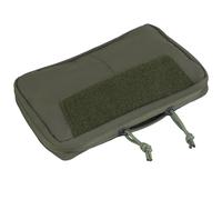 Pochette Tactique D'administration avec Fixation Molle, Pochette GP avec Fermeture Éclair Bidirectionnelle, Pochette Utilitaire EDC Fine(Green)