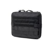 Pochette Tactique d'urgence Molle, kit médical EMT, Trousse de Chasse, Utilitaire, Multi-Outils, Sac EDC, Poche de Rangement(BLK)