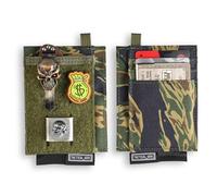 Pochette tactique Geek fine EDC - Organiseur de poche pour engrenages, petite pochette de rangement EDC, poche de transport quotidienne pour cartes, petits outils camouflage