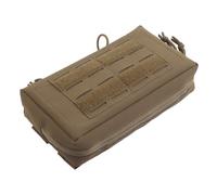 Pochette Tactique GP, Pochette Administrative Molle, Outils Utilitaires Modulaires Militaires, Sac Multi-usages EDC en Nylon 500D(Brown)
