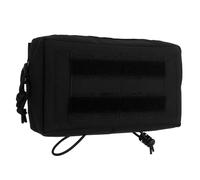 Pochette Tactique GP, Pochette Administrative Molle, Outils Utilitaires Modulaires Militaires, Sac Multi-usages EDC en Nylon 500D(Black)