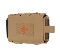 Pochette tactique IFAK à détachement rapide MOLLE, trousse de premiers secours d'urgence 2 pièces avec poignée, nylon 500D pour usage militaire, camping et randonnée(Brown)