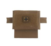 Pochette Tactique IFAK Micro Compact MED, Sac de Premiers Secours à Déploiement Rapide MOLLE, Petit Sac EDC Portable Pour la Chasse et le Camping(Brown)