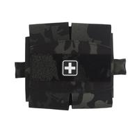 Pochette Tactique Micro Ifak pour Traumatisme, Trousse de Premiers Secours Grande Taille, Trousse MéDicale Edc, Sac de Survie D'Urgence pour ActivitéS de Plein Air(Black)