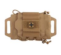 Pochette Tactique Militaire Molle Ceinture de Premiers Soins Rapide Pochette de Survie Système en Deux Parties Porte-médicaments en Rouleau Sac à poignée en hypalon CB